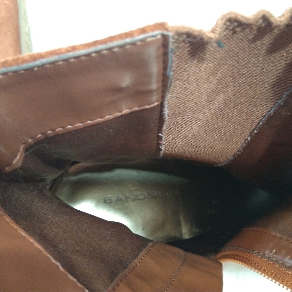 Bandolino Suede Ankle Block Heel Shoes - Picture 6 of 12